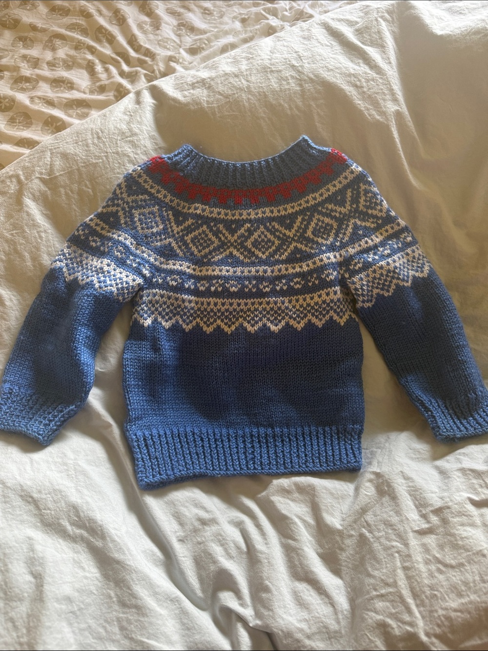 Hand knit Norwegian Marius Crewneck Sweater